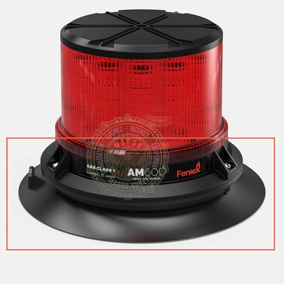 Support émman de Gyrophare AM600 BN-0118-MM